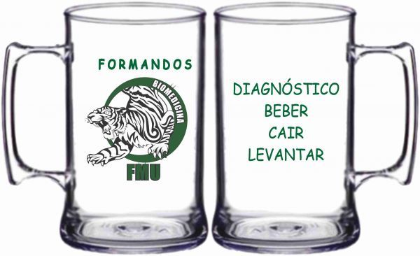 Caneca em acrílico personalizada